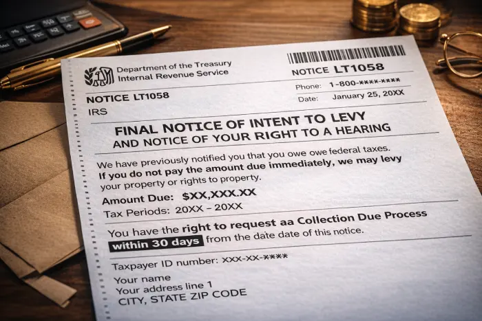  IRS LT1058 Form